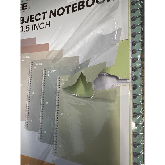 College Ruled Paper, 8" x 10-1/2", 70 Sheets per Notebook- 6 Pack, Multicolor - Picture 6 of 6